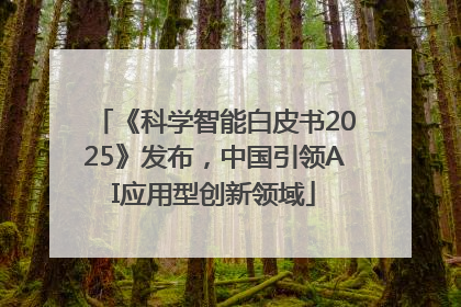 《科学智能白皮书2025》发布，中国引领AI应用型创新领域