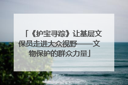 《护宝寻踪》让基层文保员走进大众视野——文物保护的群众力量