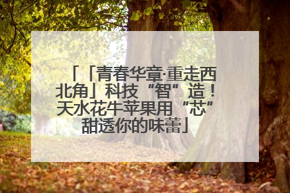 「青春华章·重走西北角」科技“智”造！天水花牛苹果用“芯”甜透你的味蕾
