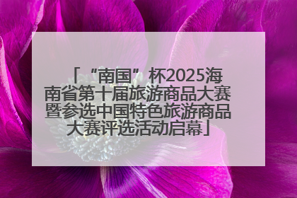 “南国”杯2025海南省第十届旅游商品大赛暨参选中国特色旅游商品大赛评选活动启幕