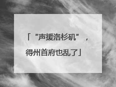 “声援洛杉矶”，得州首府也乱了