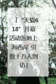“天猫618”开幕活动落地上海西岸 引数十万人到访