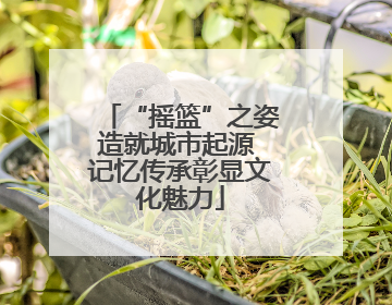 “摇篮”之姿造就城市起源 记忆传承彰显文化魅力