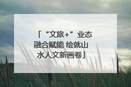 “文旅+”业态融合赋能 绘就山水人文新画卷