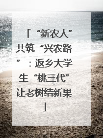 “新农人”共筑“兴农路”：返乡大学生“桃三代”让老树结新果