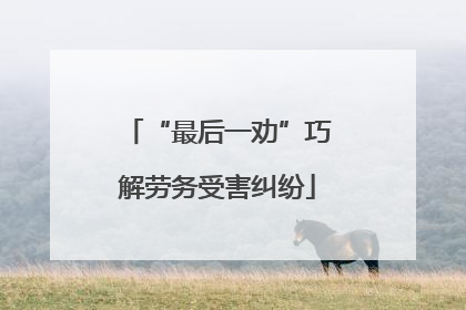 “最后一劝”巧解劳务受害纠纷