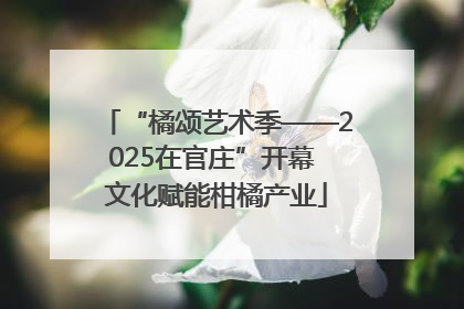 “橘颂艺术季——2025在官庄”开幕 文化赋能柑橘产业