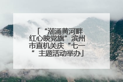“潮涌黄河畔 红心映党旗”滨州市直机关庆“七一”主题活动举办