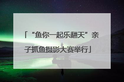 “鱼你一起乐翻天”亲子抓鱼摄影大赛举行