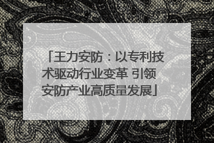 王力安防：以专利技术驱动行业变革 引领安防产业高质量发展