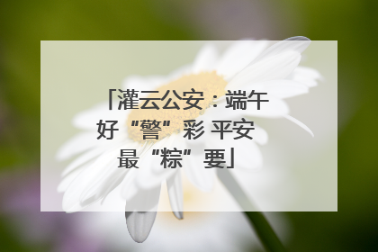 灌云公安：端午好“警”彩 平安最“粽”要