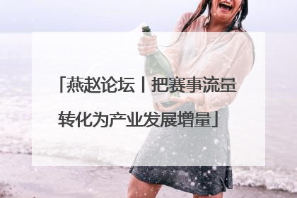 燕赵论坛丨把赛事流量转化为产业发展增量