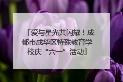 爱与星光共闪耀！成都市成华区特殊教育学校庆“六一”活动