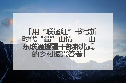 用“联通红”书写新时代“疆”山情——山东联通援疆干部郝兆武的乡村振兴答卷