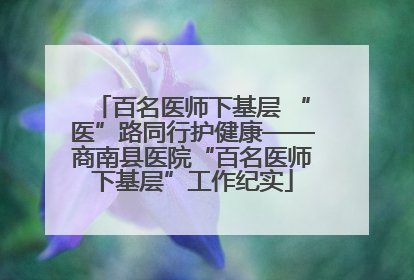 百名医师下基层 “医”路同行护健康——商南县医院“百名医师下基层”工作纪实