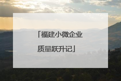 福建小微企业质量跃升记