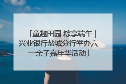 童趣田园 粽享端午｜兴业银行盐城分行举办六一亲子嘉年华活动