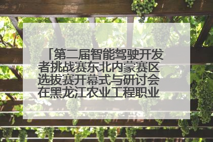第二届智能驾驶开发者挑战赛东北内蒙赛区选拔赛开幕式与研讨会在黑龙江农业工程职业学院成功举行