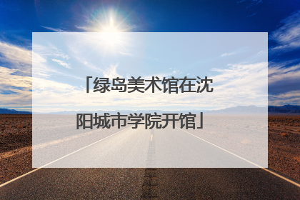 绿岛美术馆在沈阳城市学院开馆