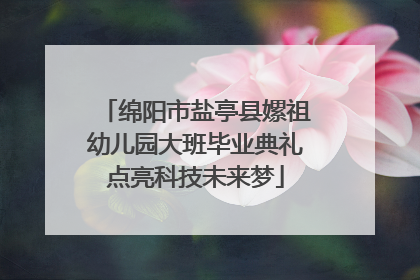 绵阳市盐亭县嫘祖幼儿园大班毕业典礼点亮科技未来梦
