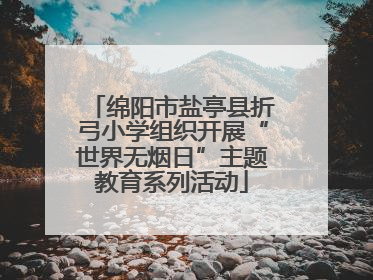 绵阳市盐亭县折弓小学组织开展“世界无烟日”主题教育系列活动