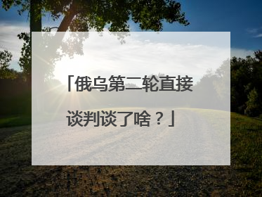 俄乌第二轮直接谈判谈了啥？