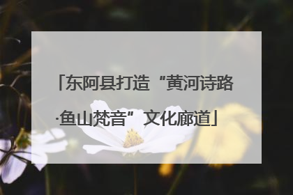 东阿县打造“黄河诗路·鱼山梵音”文化廊道