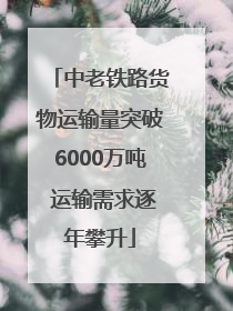中老铁路货物运输量突破6000万吨 运输需求逐年攀升