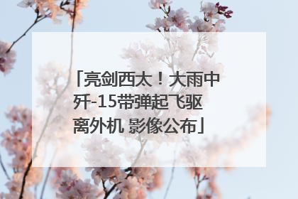 亮剑西太！大雨中歼-15带弹起飞驱离外机 影像公布