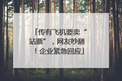 传有飞机要卖“站票”，网友吵翻！企业紧急回应