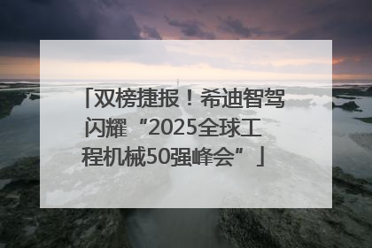 双榜捷报！希迪智驾闪耀“2025全球工程机械50强峰会”