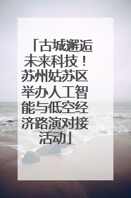 古城邂逅未来科技！苏州姑苏区举办人工智能与低空经济路演对接活动