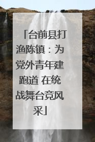 台前县打渔陈镇：为党外青年建跑道 在统战舞台竞风采