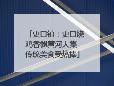 史口镇：史口烧鸡香飘黄河大集 传统美食受热捧