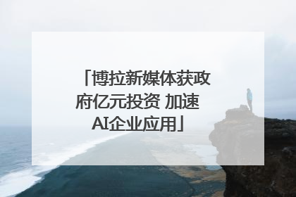 博拉新媒体获政府亿元投资 加速AI企业应用