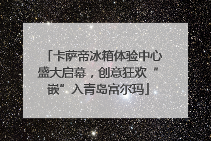 卡萨帝冰箱体验中心盛大启幕，创意狂欢“嵌”入青岛富尔玛