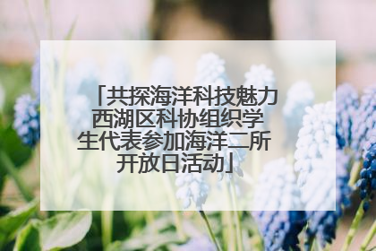 共探海洋科技魅力 西湖区科协组织学生代表参加海洋二所开放日活动