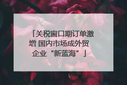 关税窗口期订单激增 国内市场成外贸企业“新蓝海”