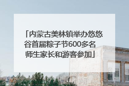 内蒙古美林镇举办悠悠谷首届粽子节600多名师生家长和游客参加