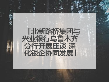 北新路桥集团与兴业银行乌鲁木齐分行开展座谈 深化银企协同发展