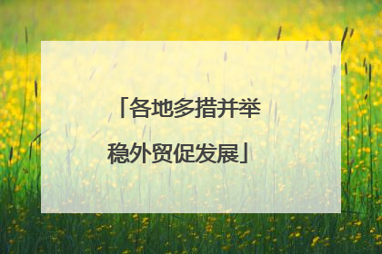 各地多措并举稳外贸促发展