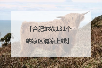 合肥地铁131个纳凉区清凉上线