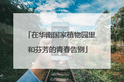 在华南国家植物园里和芬芳的青春告别