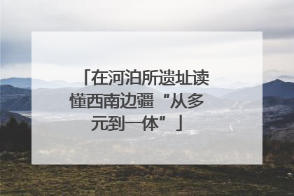 在河泊所遗址读懂西南边疆“从多元到一体”