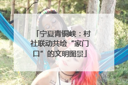 宁夏青铜峡：村社联动共绘“家门口”的文明图景