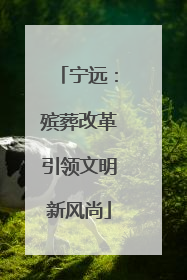 宁远：殡葬改革引领文明新风尚