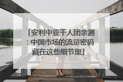 安利中亚千人团亲测：中国市场的流量密码 藏在这些细节里