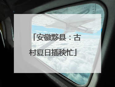 安徽黟县：古村夏日插秧忙