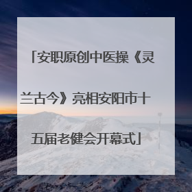 安职原创中医操《灵兰古今》亮相安阳市十五届老健会开幕式