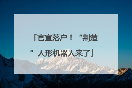 官宣落户！“荆楚”人形机器人来了